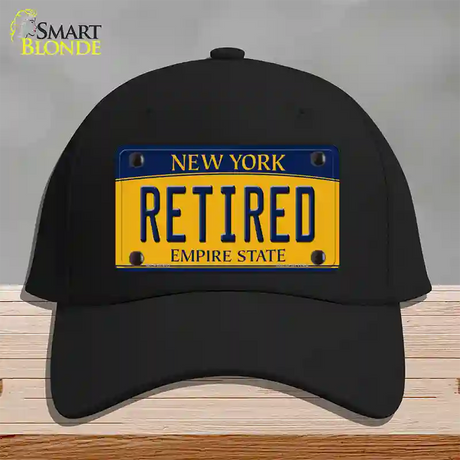 Retired New York Novelty License Plate Hat Cotton / Black