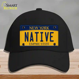 Native New York Novelty License Plate Hat Cotton / Black