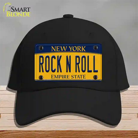 Rock N Roll New York Novelty License Plate Hat Cotton / Black