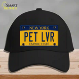 Pet Lvr New York Novelty License Plate Hat Cotton / Black