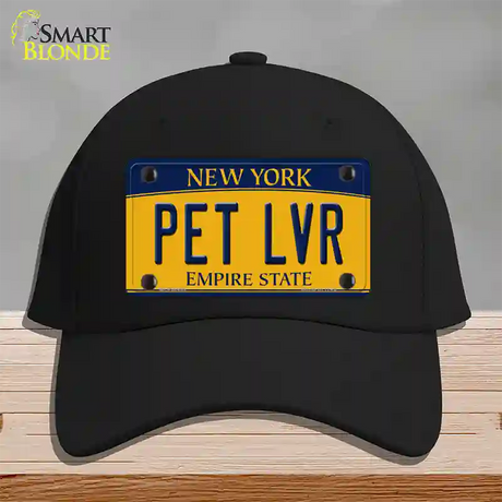 Pet Lvr New York Novelty License Plate Hat Cotton / Black