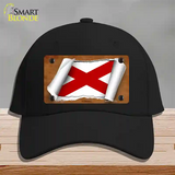 Alabama Flag Scroll Novelty License Plate Hat Cotton / Black