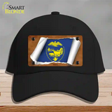 Oregon Flag Scroll Novelty License Plate Hat Cotton / Black