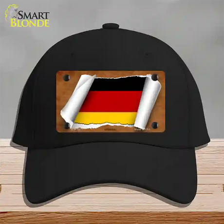 Germany Flag Scroll Novelty License Plate Hat Cotton / Black