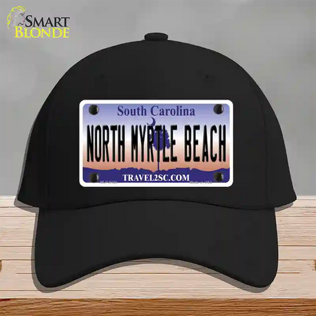 North Myrtle Beach South Carolina Novelty License Plate Hat Cotton / Black