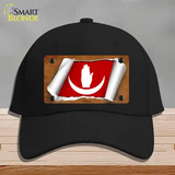 Anjouan Flag Scroll Novelty License Plate Hat Cotton / Black