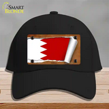 Bahrain Flag Scroll Novelty License Plate Hat Cotton / Black