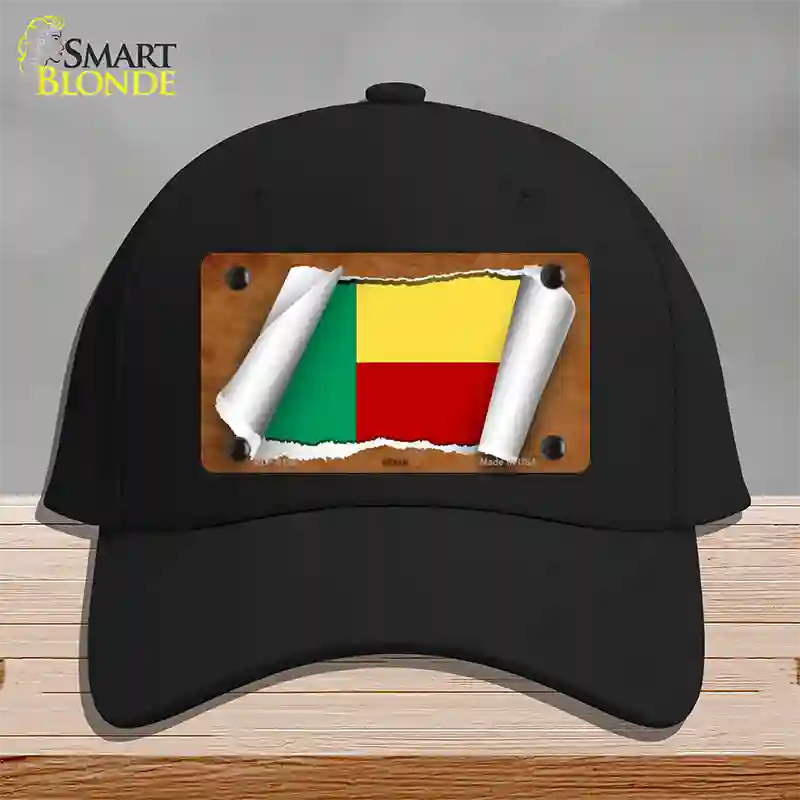 Banin Flag Scroll Novelty License Plate Hat Cotton / Black