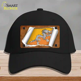 Bhutan Flag Scroll Novelty License Plate Hat Cotton / Black