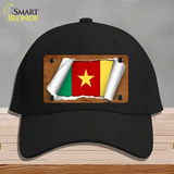 Cameroon Flag Scroll Novelty License Plate Hat Cotton / Black