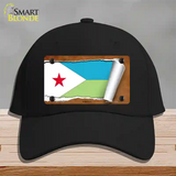 Djibouti Flag Scroll Novelty License Plate Hat Cotton / Black