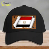 Egypt Flag Scroll Novelty License Plate Hat Cotton / Black