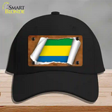 Gabon Flag Scroll Novelty License Plate Hat Cotton / Black