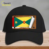 Grenada Flag Scroll Novelty License Plate Hat Cotton / Black