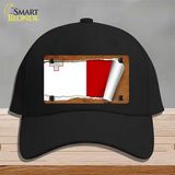 Malta Flag Scroll Novelty License Plate Hat Cotton / Black