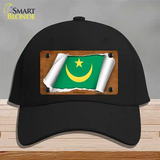 Mauritania Flag Scroll Novelty License Plate Hat Cotton / Black