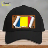 Romania Flag Scroll Novelty License Plate Hat Cotton / Black