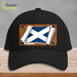 Scotland Flag Scroll Novelty License Plate Hat Cotton / Black