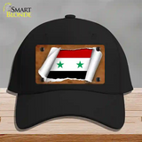 Syria Flag Scroll Novelty License Plate Hat Cotton / Black