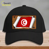 Tunisia Flag Scroll Novelty License Plate Hat Cotton / Black