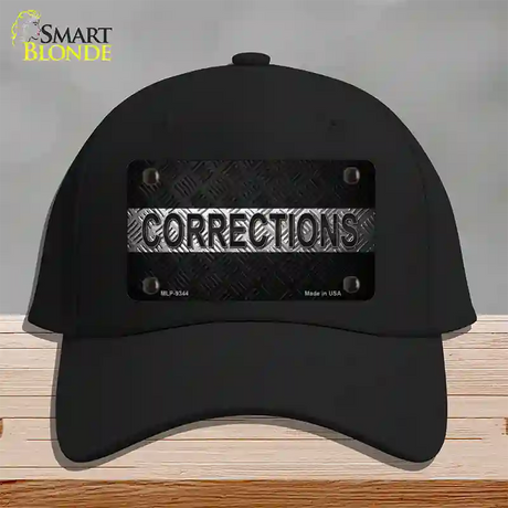 Corrections Novelty License Plate Hat Cotton / Black