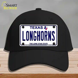 Longhorn Texas Novelty License Plate Hat Cotton / Black