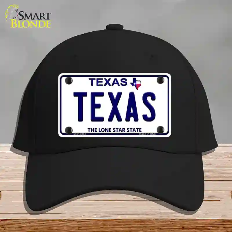 Texas Novelty License Plate Hat Cotton / Black