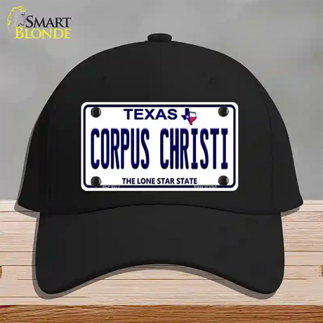 Corpus Christi Texas Novelty License Plate Hat Cotton / Black