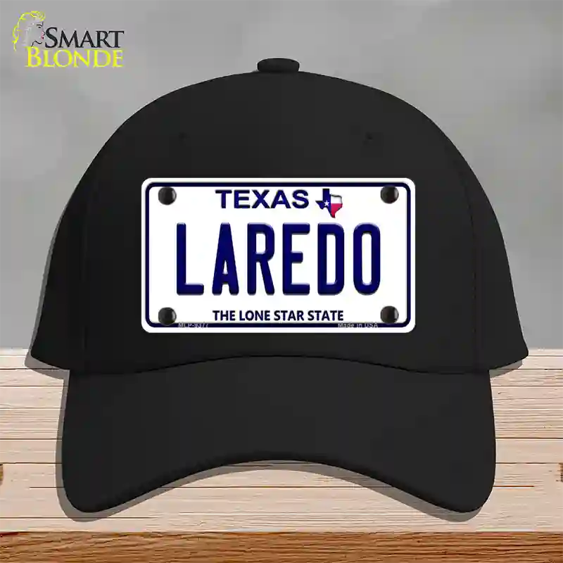 Laredo Texas Novelty License Plate Hat Cotton / Black