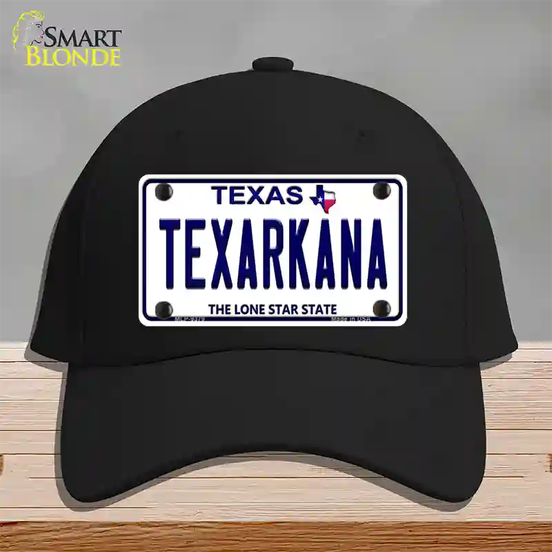 Texarkana Texas Novelty License Plate Hat Cotton / Black