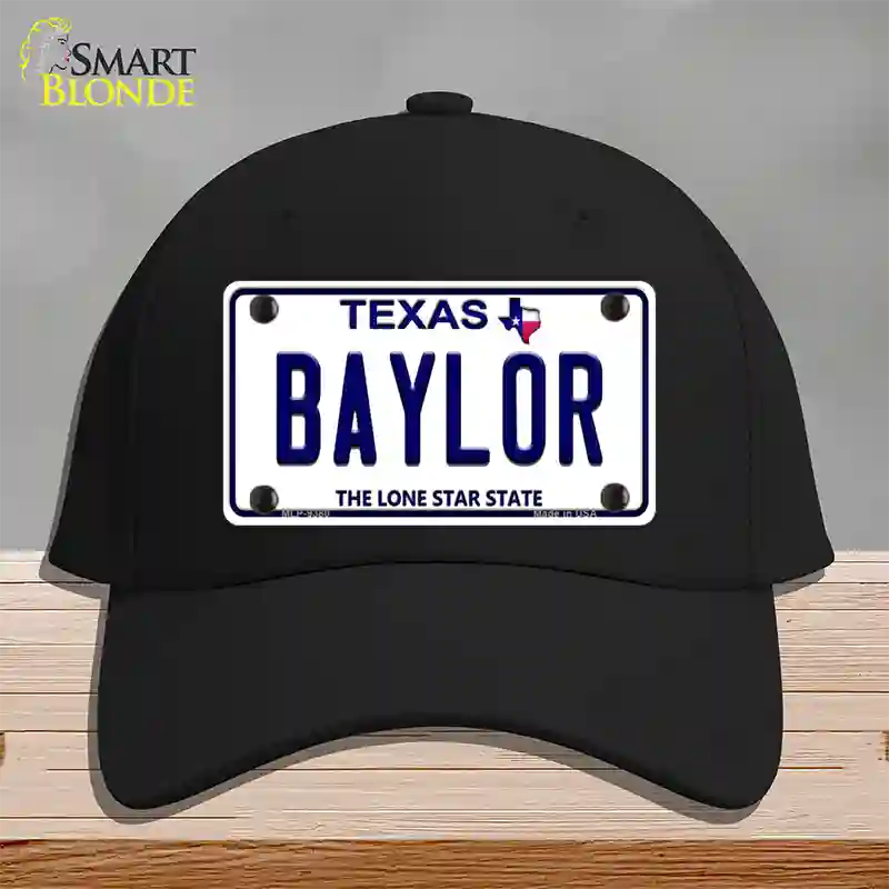 Baylor Texas Novelty License Plate Hat Cotton / Black