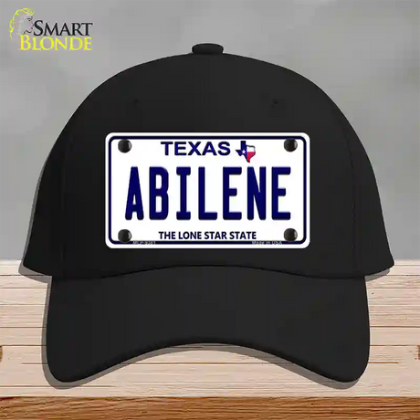 Abilene Texas Novelty License Plate Hat Cotton / Black