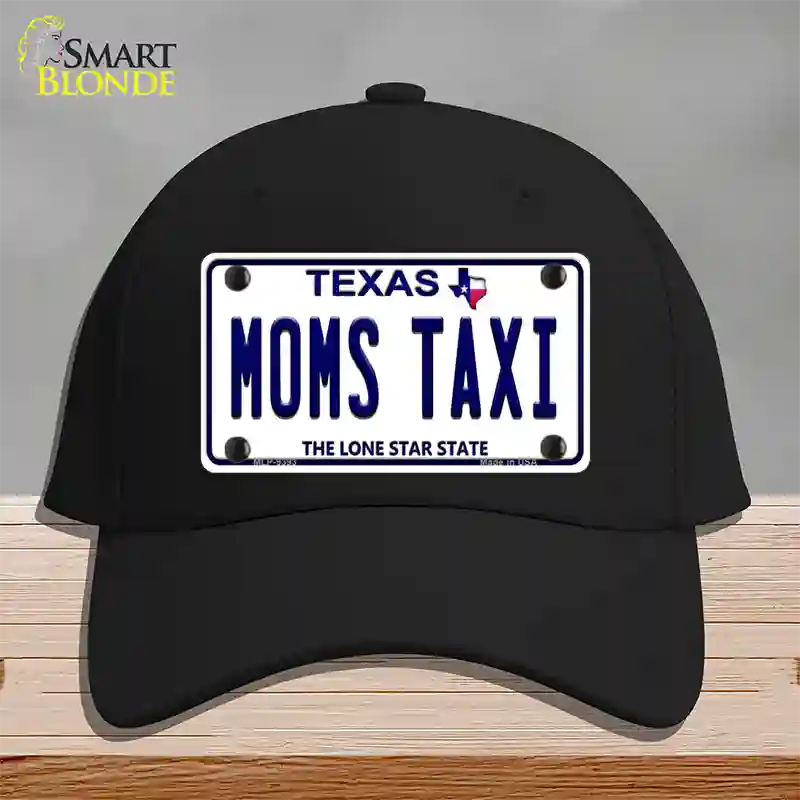 Moms Taxi Texas Novelty License Plate Hat Cotton / Black