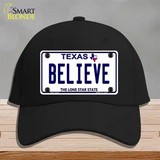 Believe Texas Novelty License Plate Hat Cotton / Black