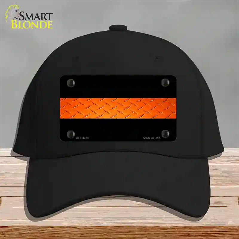 Rescue Personnel Diamond Novelty License Plate Hat Cotton / Black