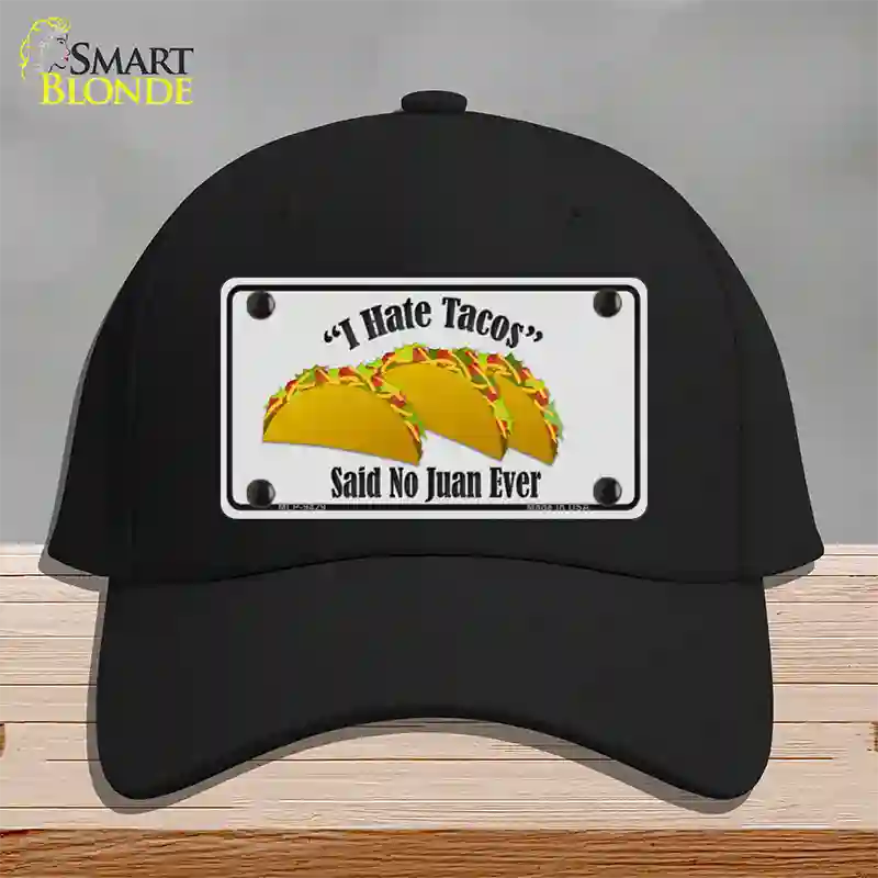 Tacos Novelty License Plate Hat Cotton / Black