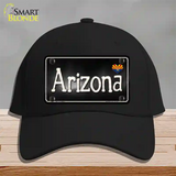 Arizona Flag Script Novelty License Plate Hat Cotton / Black