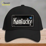 Kentucky Flag Script Novelty License Plate Hat Cotton / Black