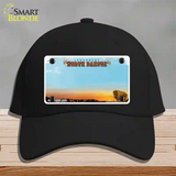 North Dakota Blank Novelty License Plate Hat Cotton / Black