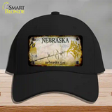 Nebraska Gov Rusty Blank Novelty License Plate Hat Cotton / Black