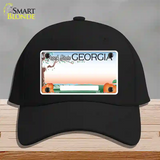 Georgia Peach Blank Novelty License Plate Hat Cotton / Black