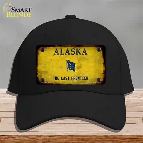 Alaska Frontier Rusty Blank Novelty License Plate Hat Black Cotton