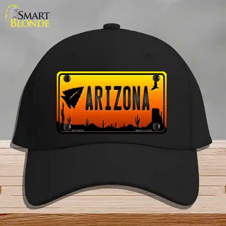 Arrowhead Arizona Scenic Novelty License Plate Hat Cotton / Black