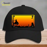 Rodeo Blank Scenic Novelty License Plate Hat Cotton / Black