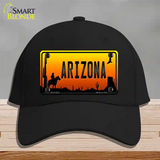 Cowboy Arizona Scenic Novelty License Plate Hat Cotton / Black