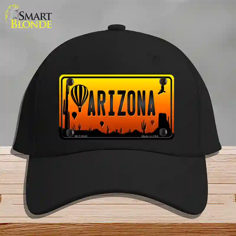 Balloon Arizona Scenic Novelty License Plate Hat Cotton / Black