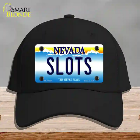 Slots Nevada Novelty License Plate Hat Cotton / Black