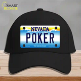 Poker Nevada Novelty License Plate Hat Cotton / Black