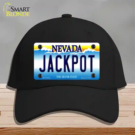 Jack Pot Nevada Novelty License Plate Hat Cotton / Black