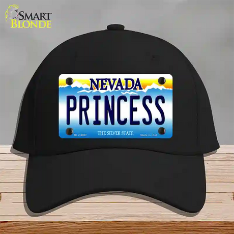 Princess Nevada Novelty License Plate Hat Cotton / Black